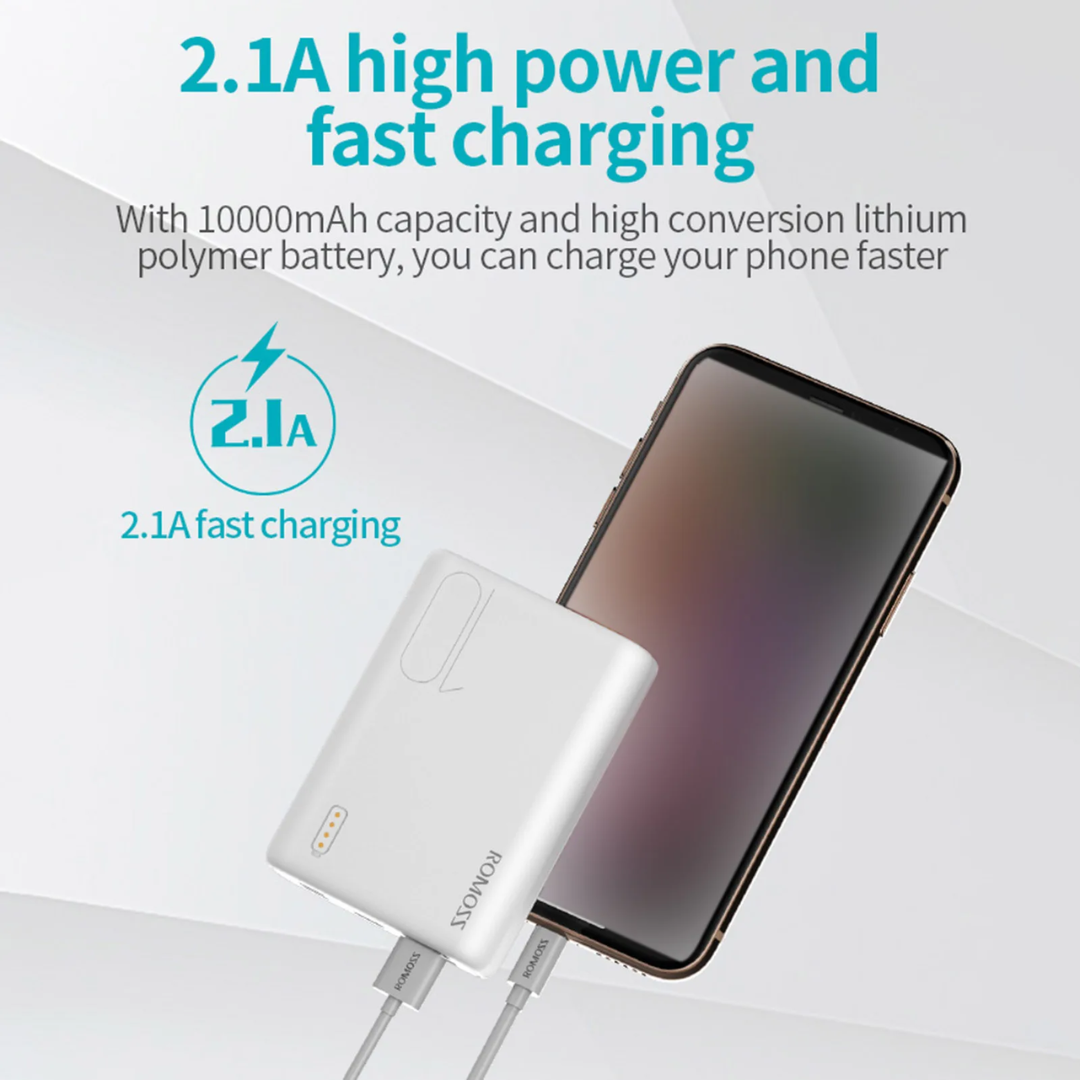 ROMOSS PSL10 10000mAh Mini Power Bank – 22.5W