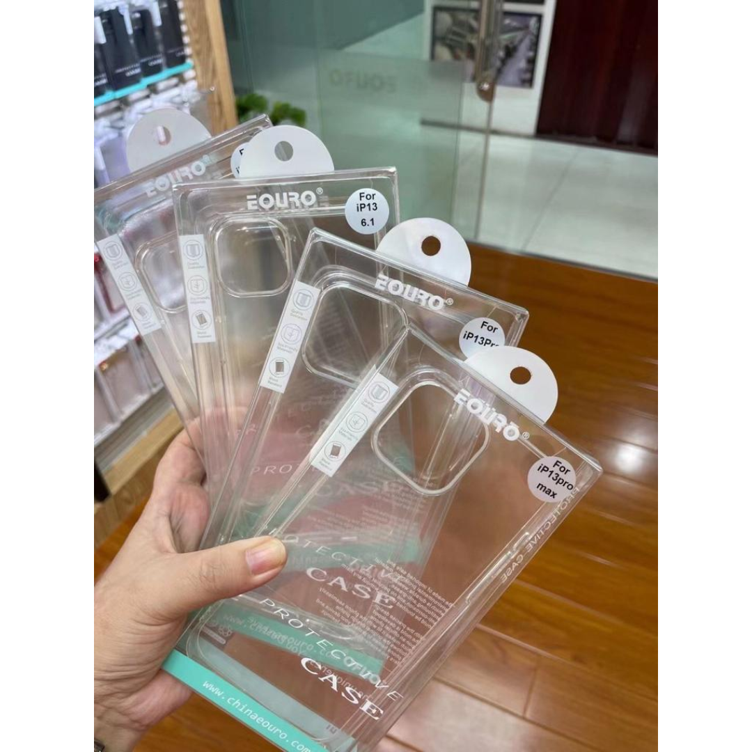 Eouro Transparent Soft Jelly Back Cover for iPhone