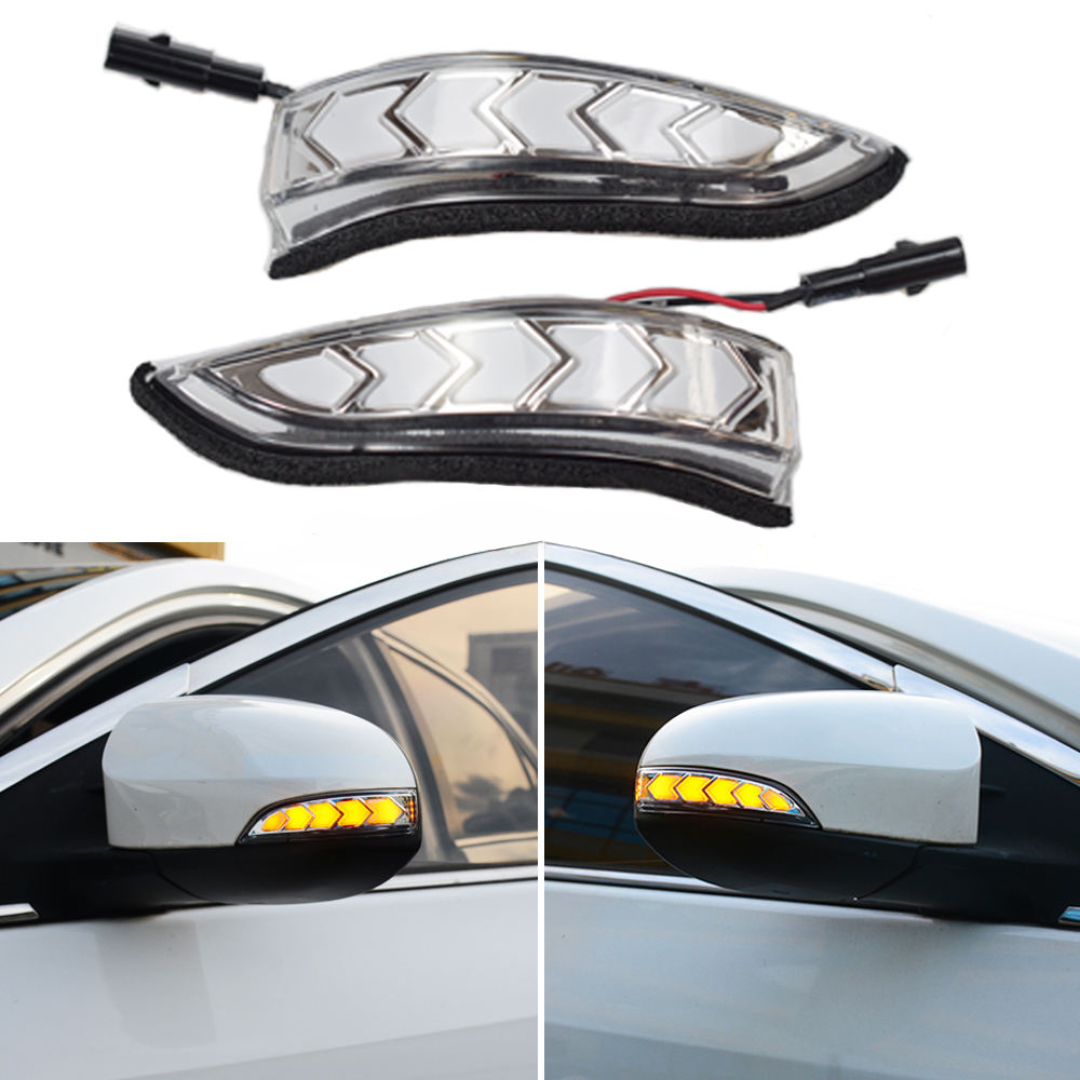 Dynamic LED DRL Flowing Side Mirror Turn Signal Light for Toyota Altis, Yaris & Camry