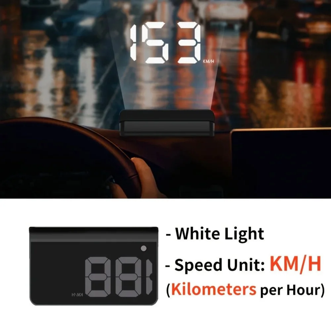 Smart Car Head-Up Display – Advanced Digital HUD for Real-Time Driving Data