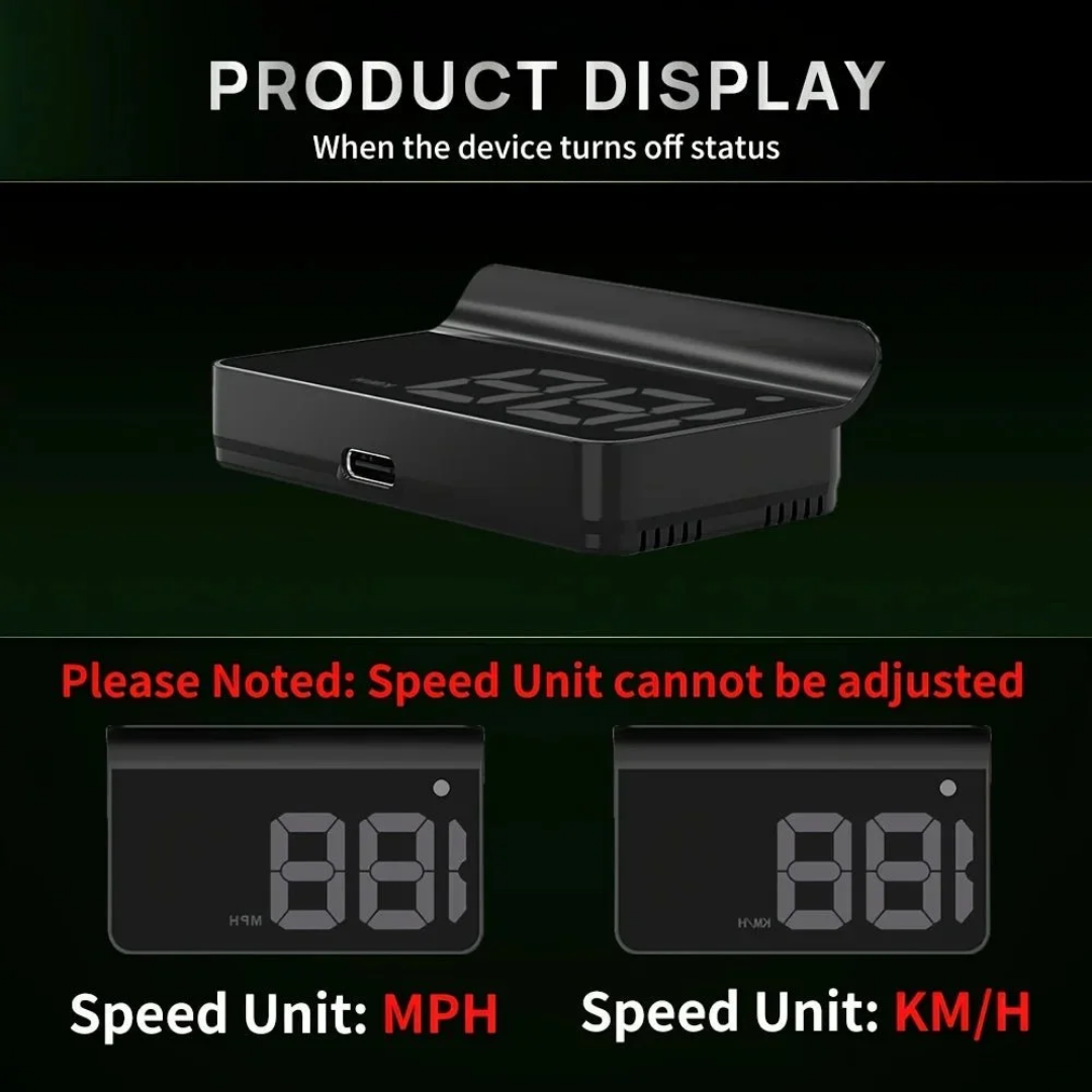 Smart Car Head-Up Display – Advanced Digital HUD for Real-Time Driving Data