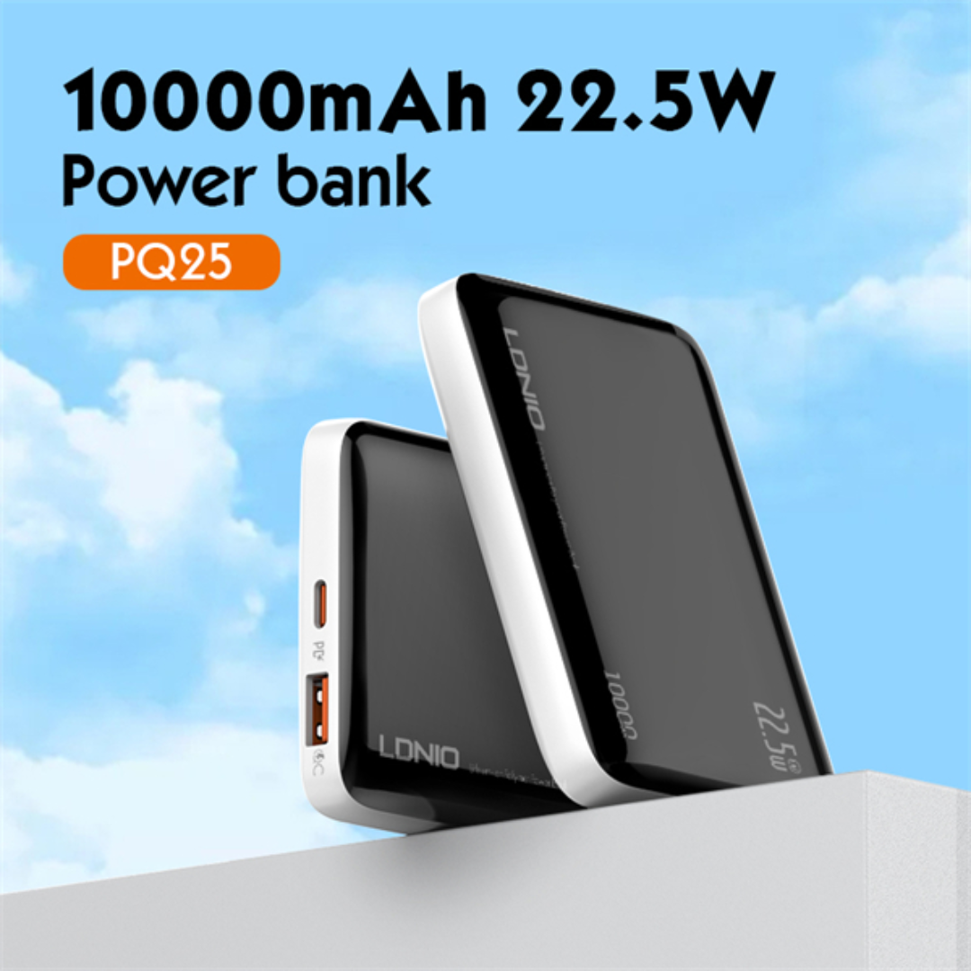 LDNIO 10000mAh 22.5W Fastcharging Power Bank PQ25