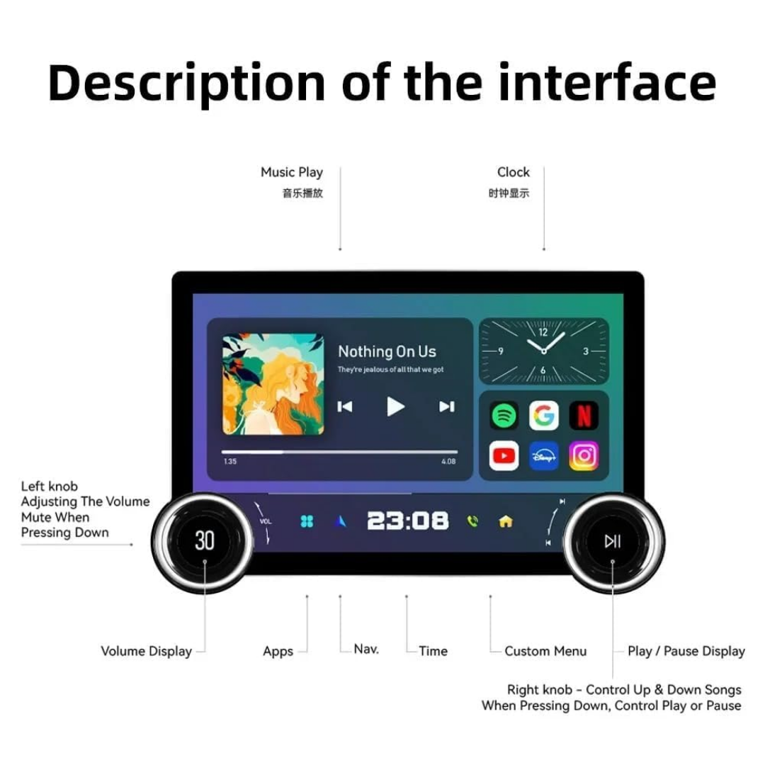Diamond Universal Car Android Panel 10.1 Inch 2+32 2K Screen High Definition GPS - Wi-Fi - Navigation