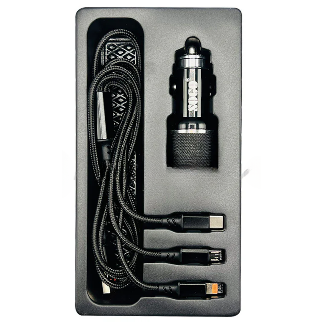 Sogo Fast Car Charger 3-in-1 – 4.8A