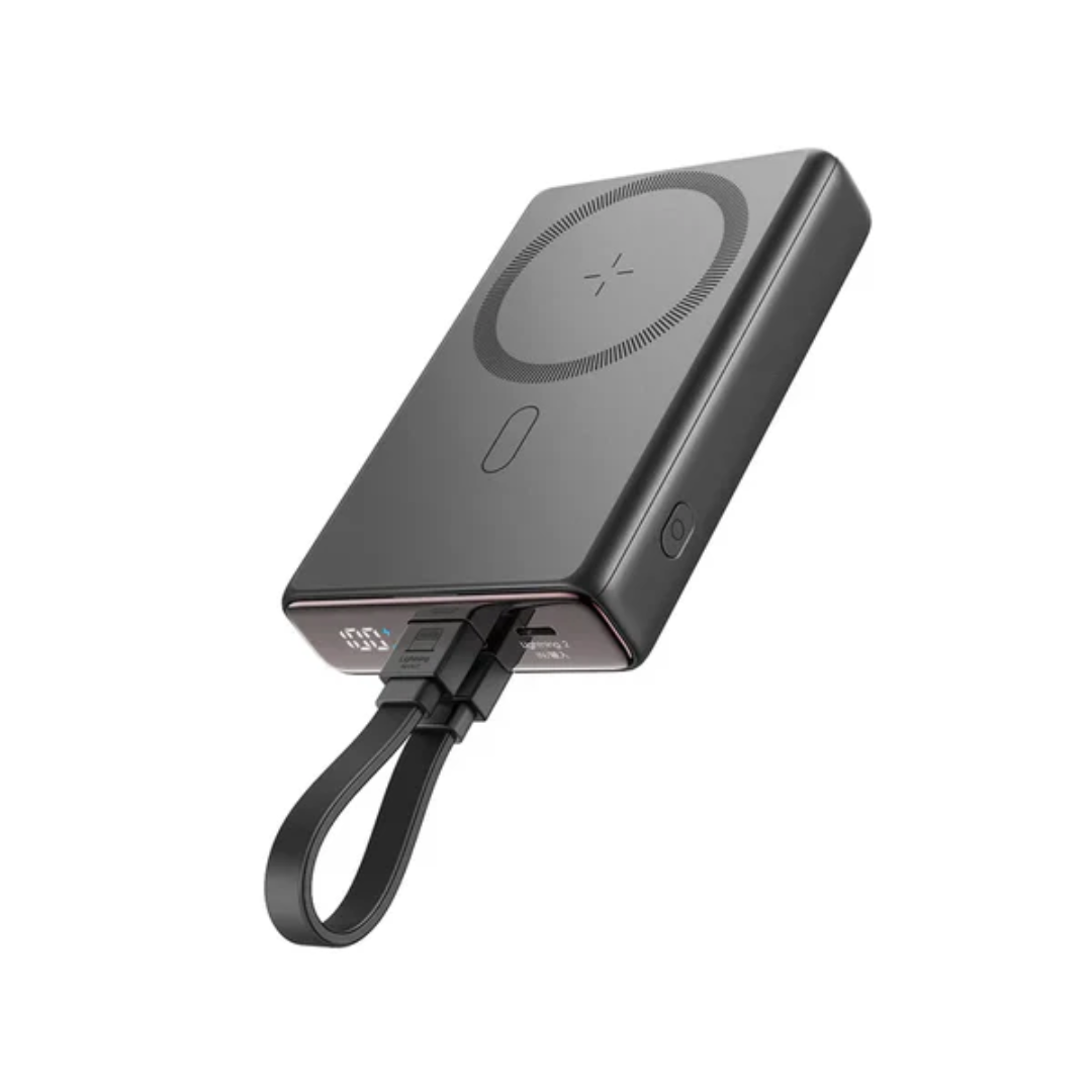 Joyroom Original 20W 10000mAh Kickstand Magnetic MagSafe Wireless Power Bank with Built-in Cable – PBM01