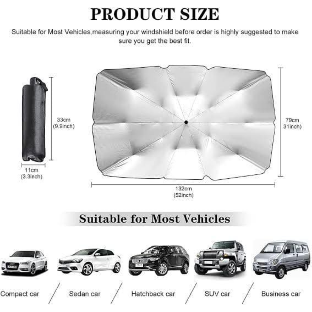 Universal Car Windshield Sun Shade Umbrella