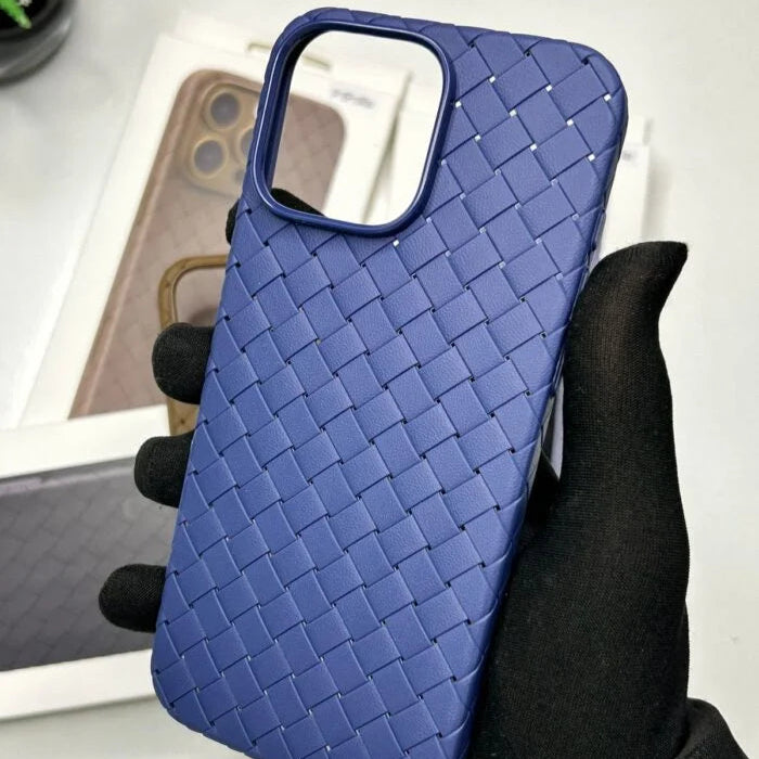 Blue Woven Texture Case for iPhone