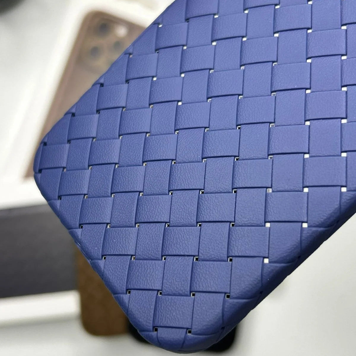 Blue Woven Texture Case for iPhone