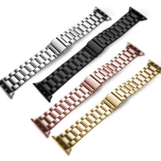 Rolex-Style Solid Stainless Steel Chain Band – Apple Watch (All Sizes)