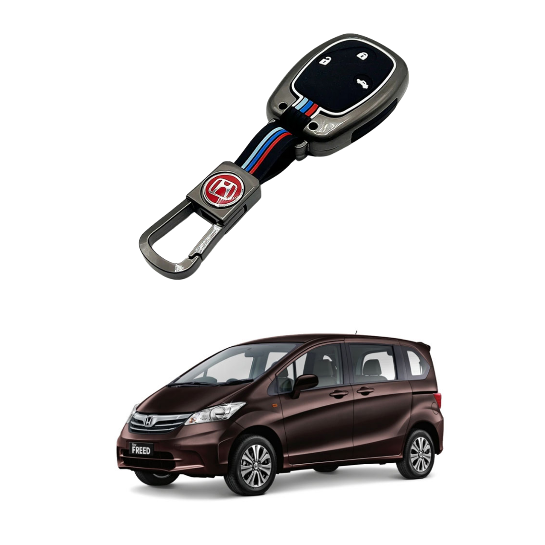 Honda Freed 2012 Key Cover with Metal Shell – 3 Button