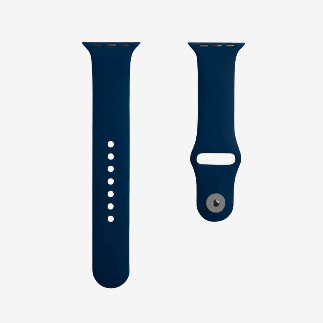 Navy Blue Silicone Strap – Apple Watch (All Sizes)