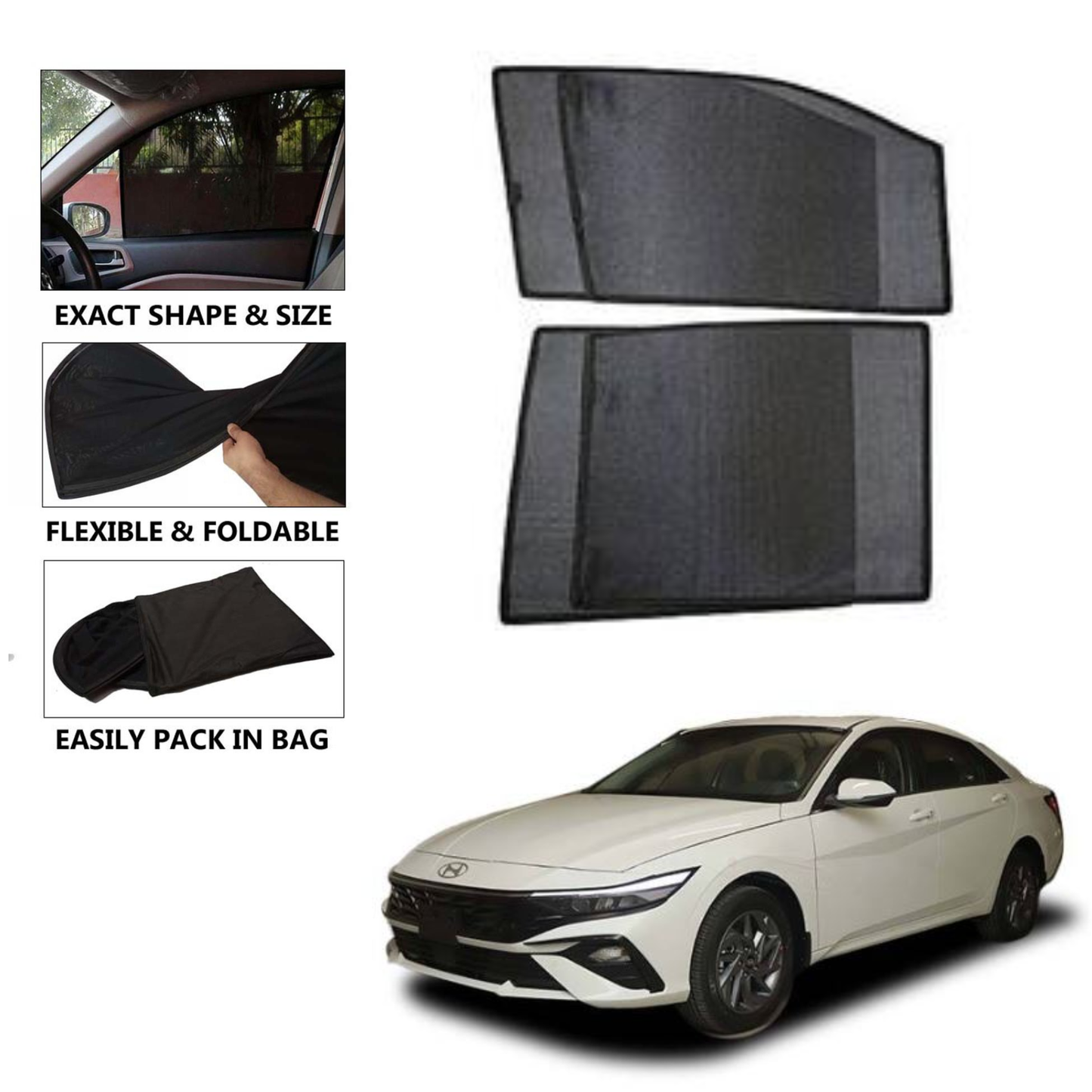 Hyundai Elantra Hybrid 2025 Model Car Shades