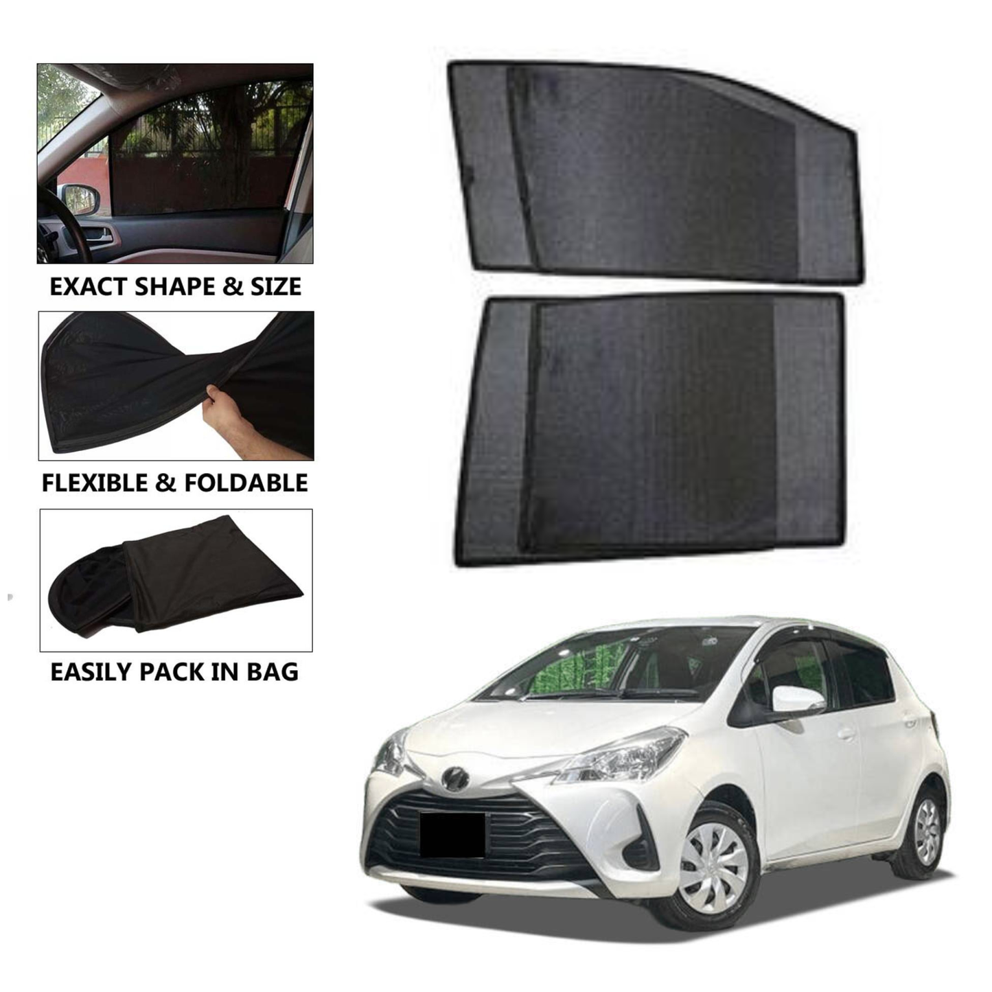 Toyota Vitz (2017-2021) Model Car Shades