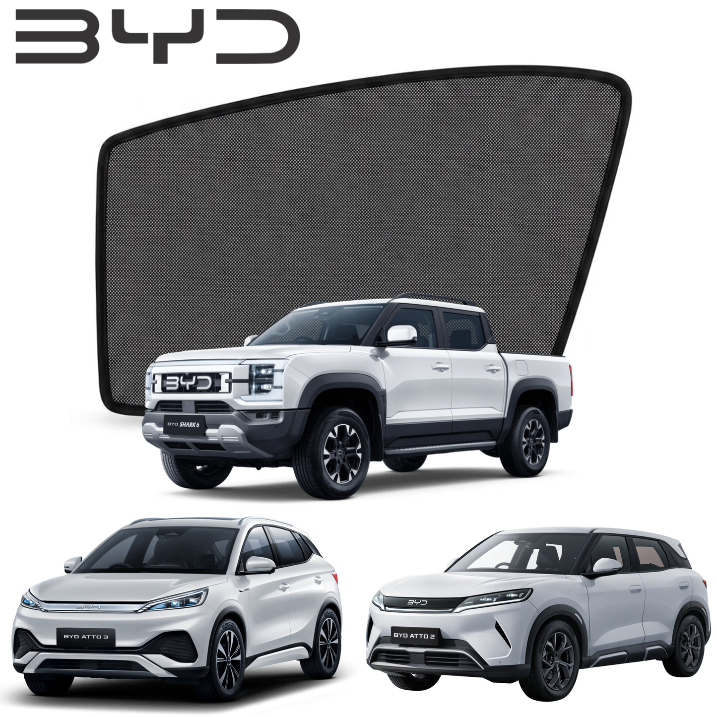 Mesh Special Sun Shades for All BYD Car Models (Customized)