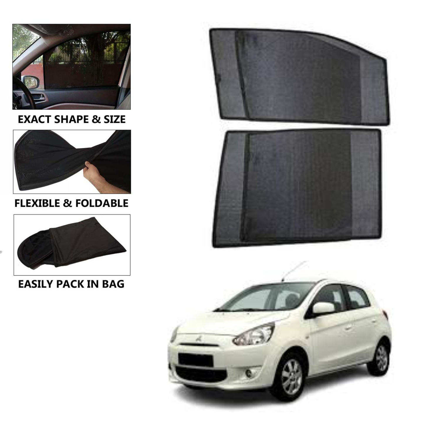 Mistubishi Mirage Car Shades