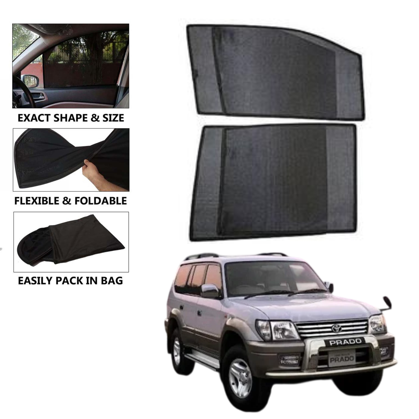 Toyota Land Cruiser Prado FJ90 Car Shades