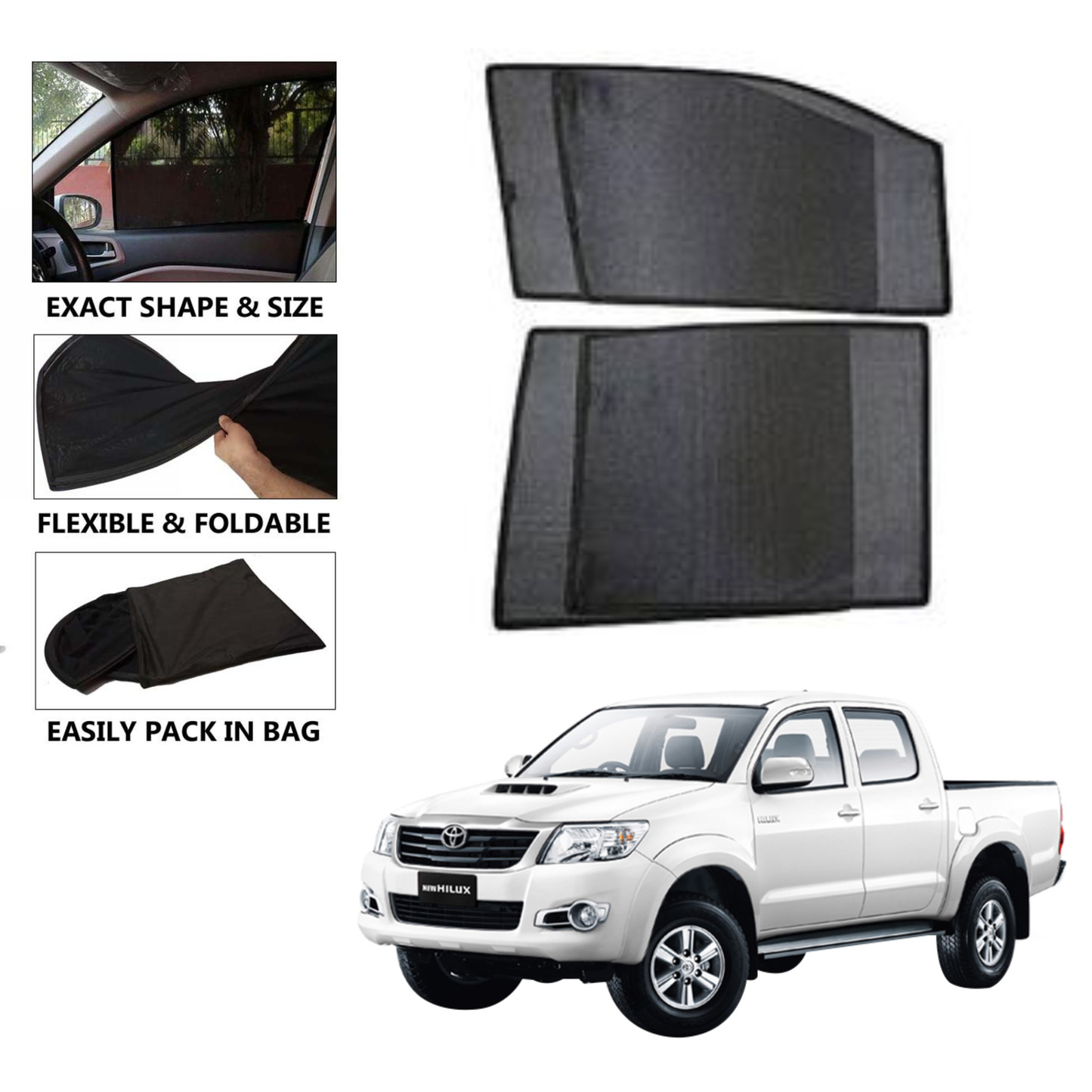Toyota Hilux Vigo Car Shades