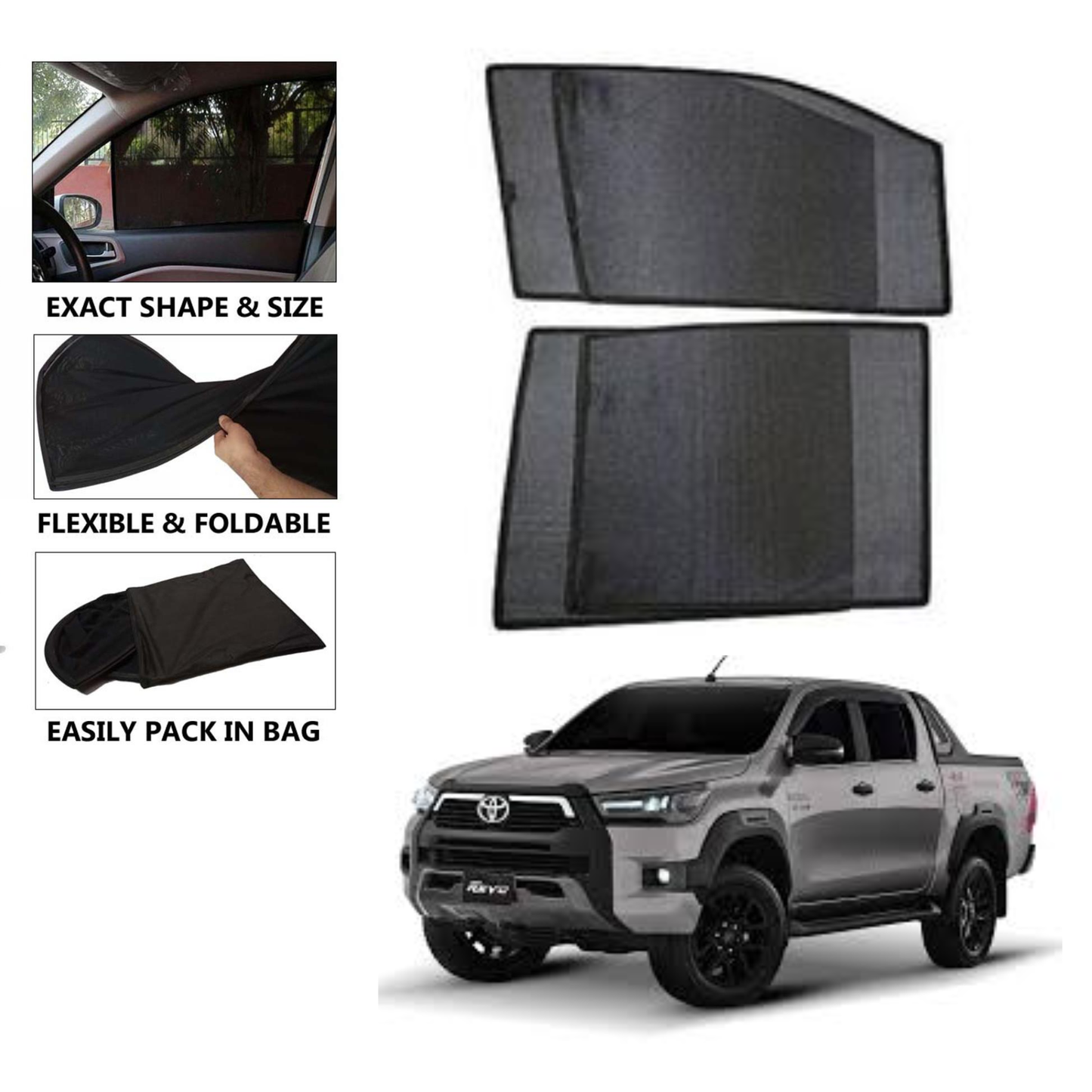 Toyota Hilux Revo Car Shades