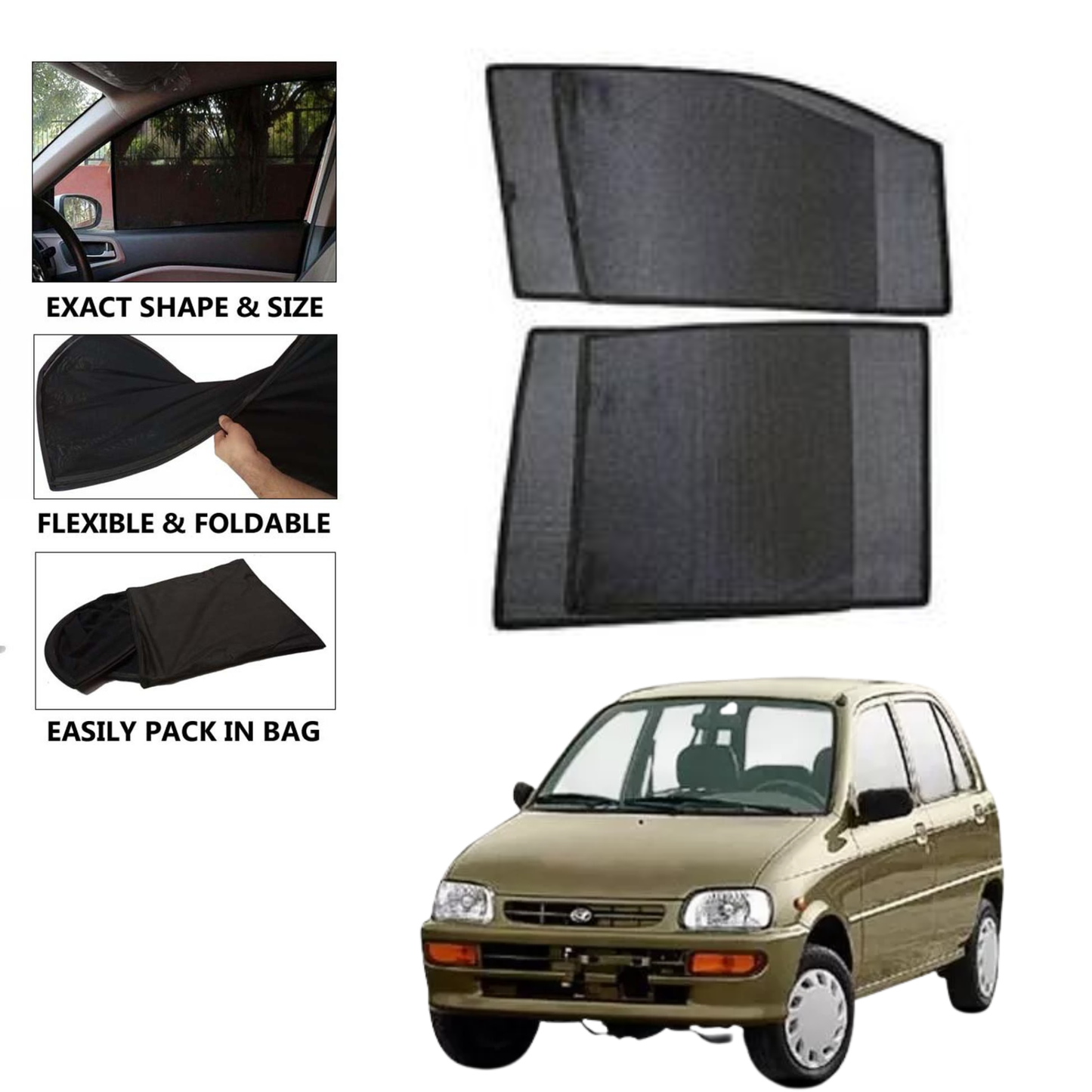 Daihatsu Cuore Car Shades