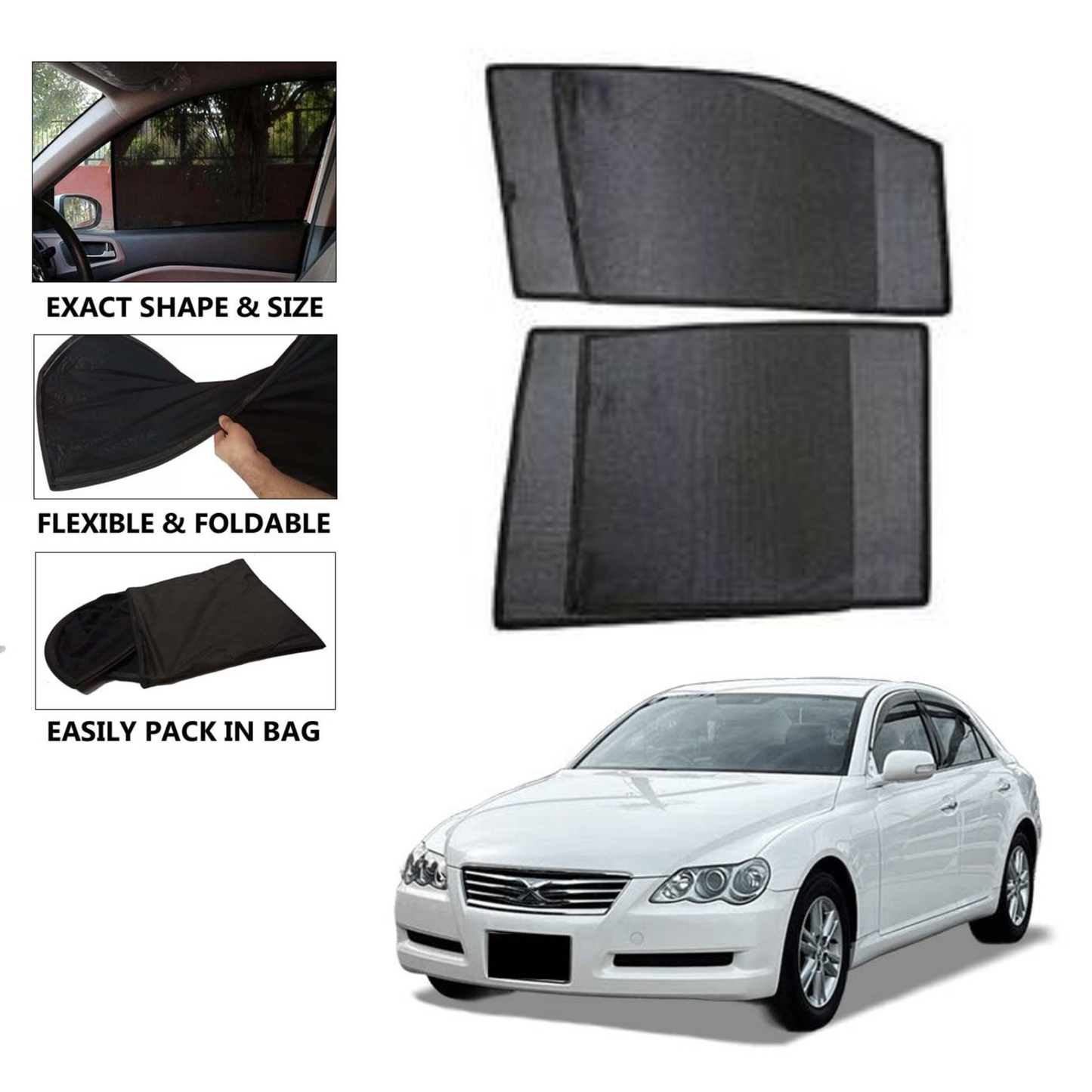 Toyota Mark X (2005-2009) Model Car Shades