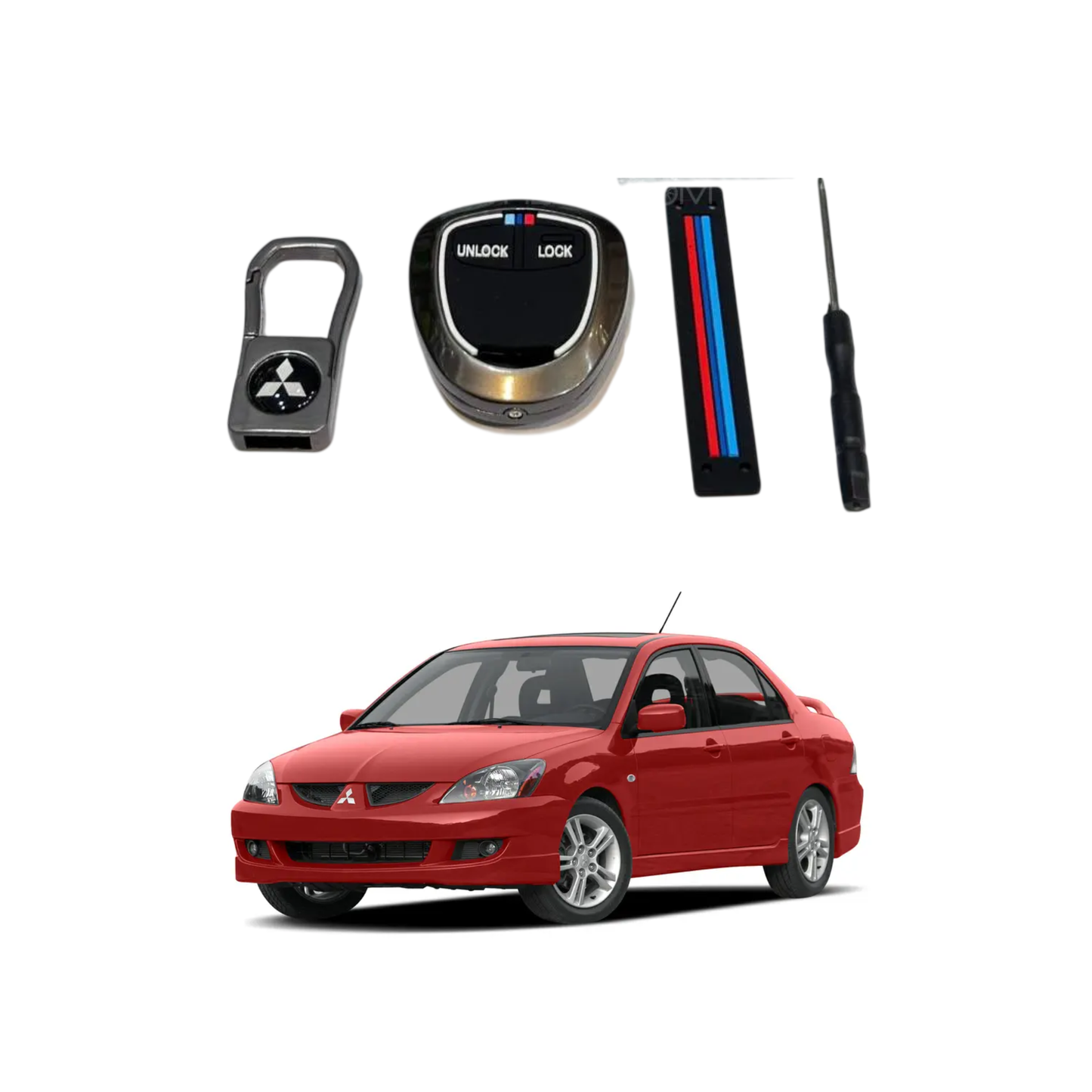 Mitsubishi Lancer Key Cover with Metal Shell