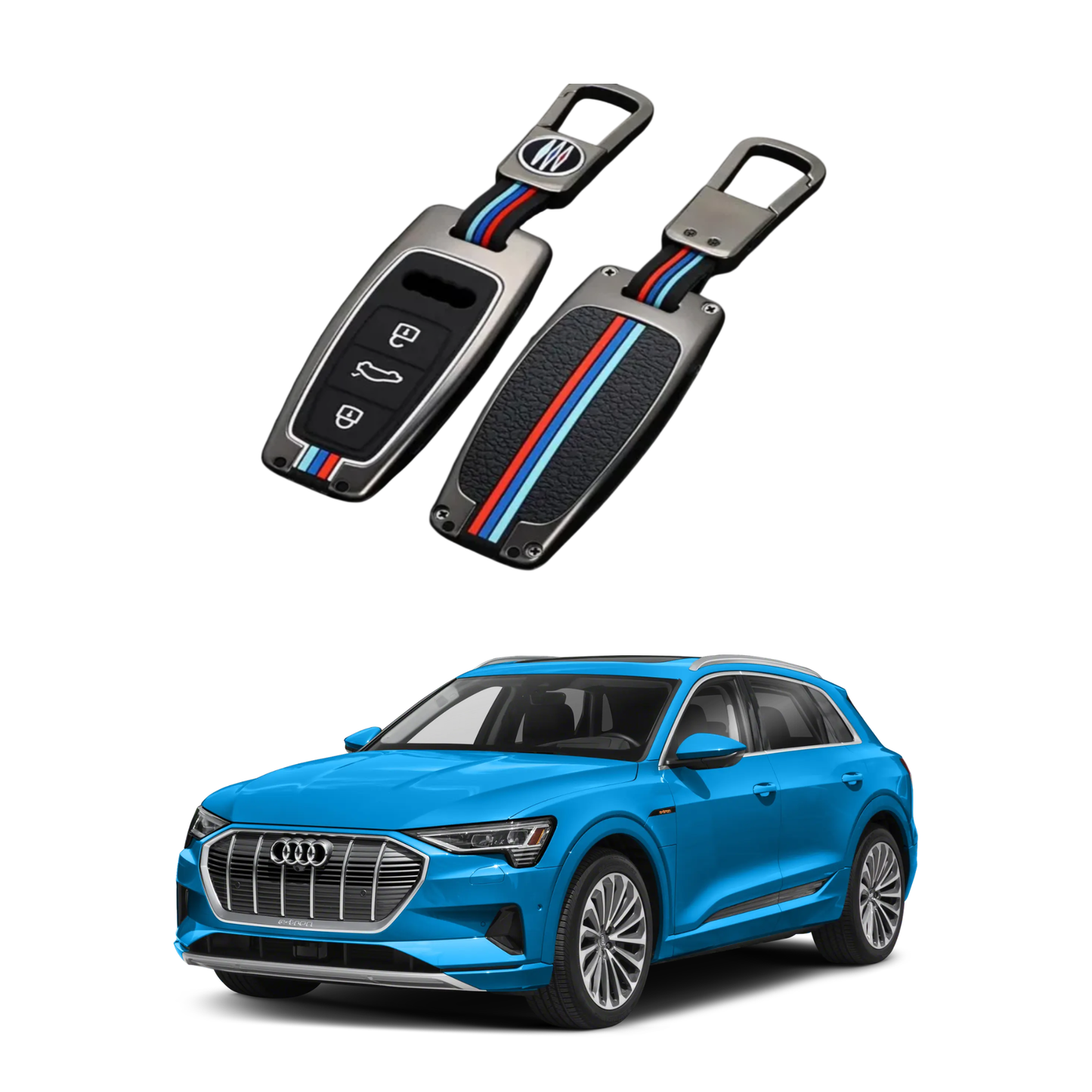 Audi E-Tron Key Cover with Metal Shell