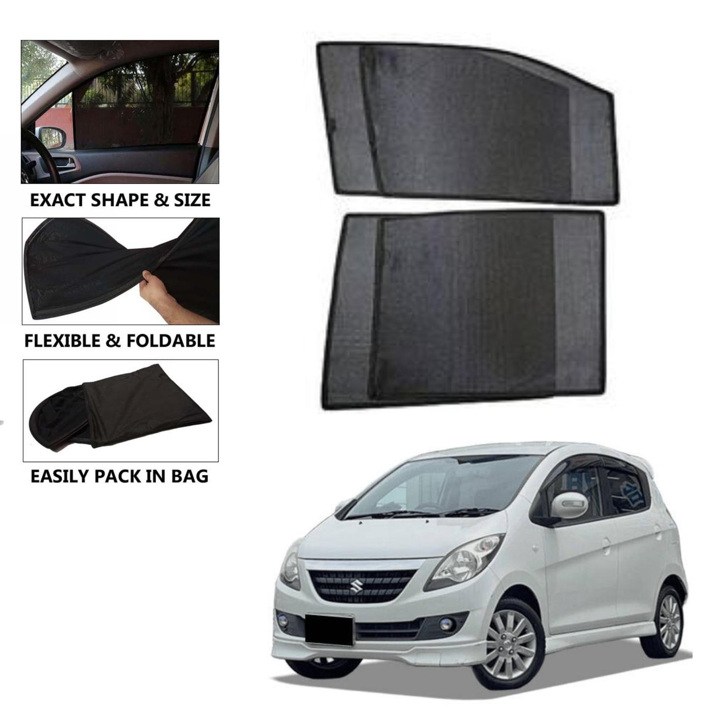 Suzuki Cervo 2006–2009 Model Car Sun Shades