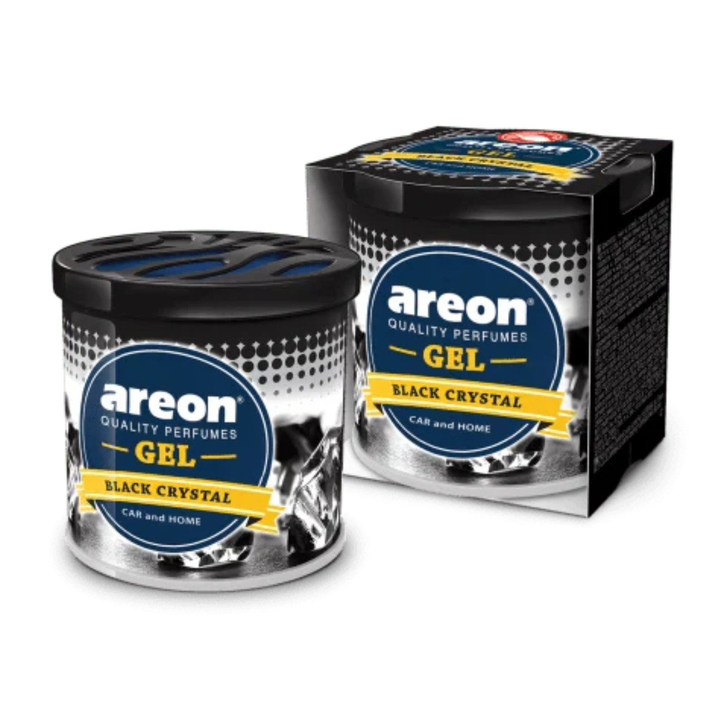 AREON Gel – Black Crystal – Gel Perfume for Cars & Office