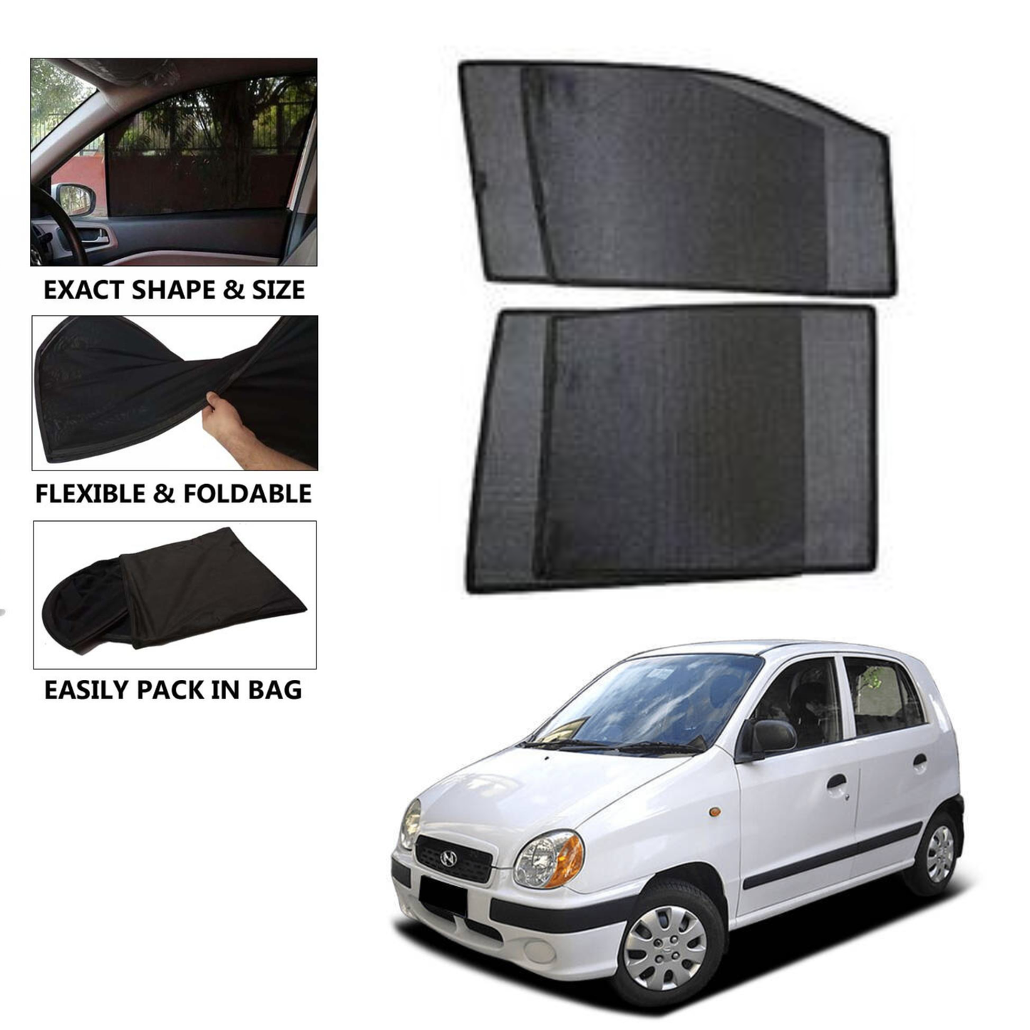 Hyundai Santro Car Shades