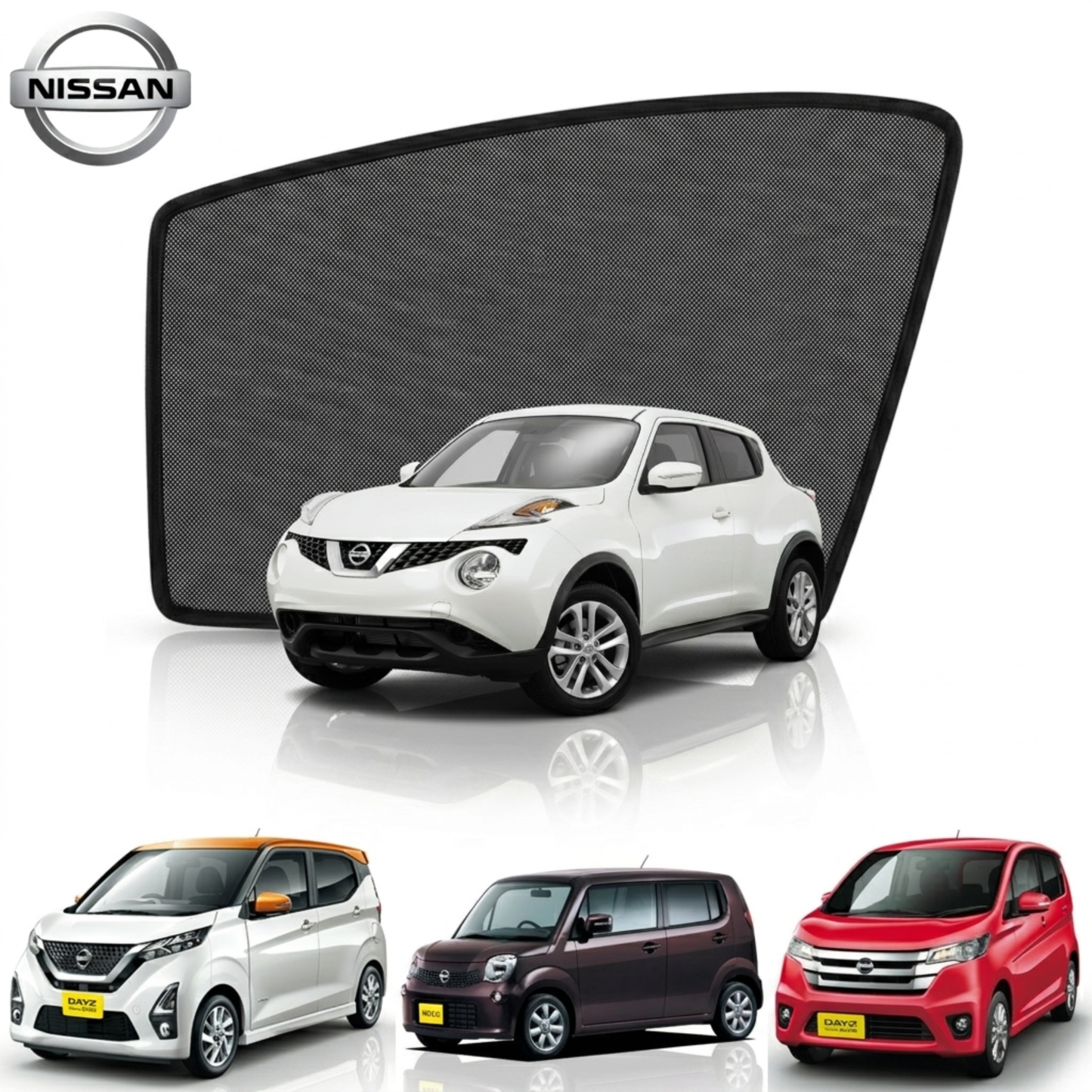 Mesh Special Sun Shades for All NISSAN Car Models (Customized)