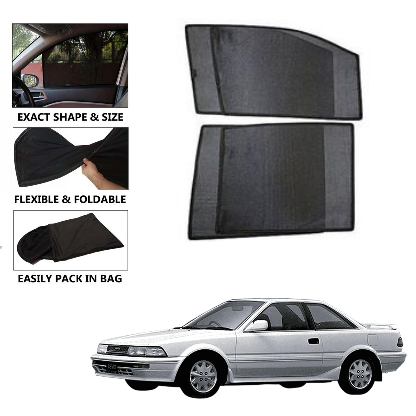 Toyota Corolla 1988 Model Car Shades