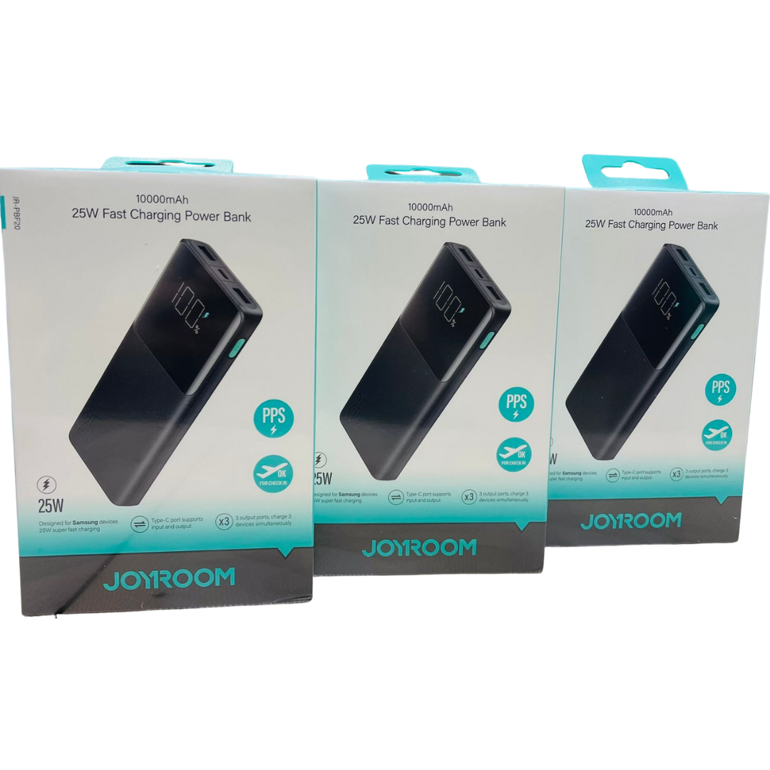 Joyroom Original 25W 10000mAh Digital Display Power Bank – PBF20