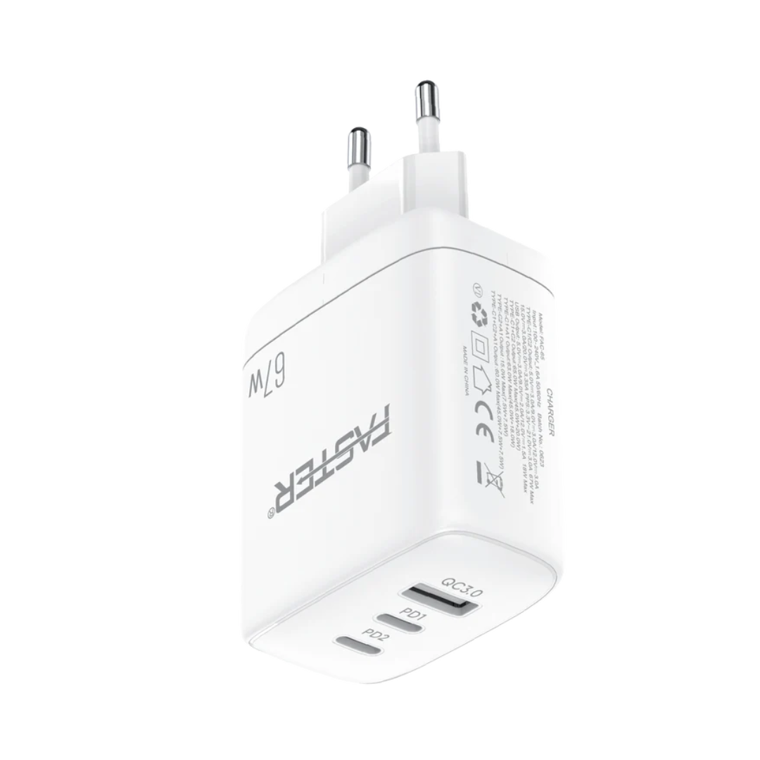 FASTER PD-67W Fast Charger – Type-C