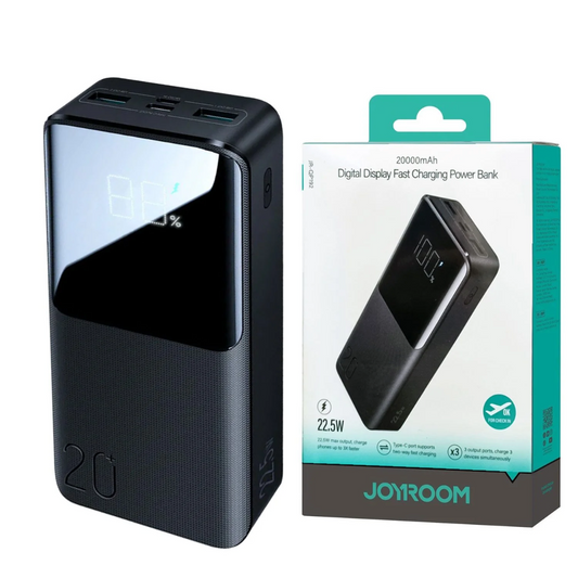 Joyroom Original 22.5W 20000mAh Power Bank with Digital Display QP192