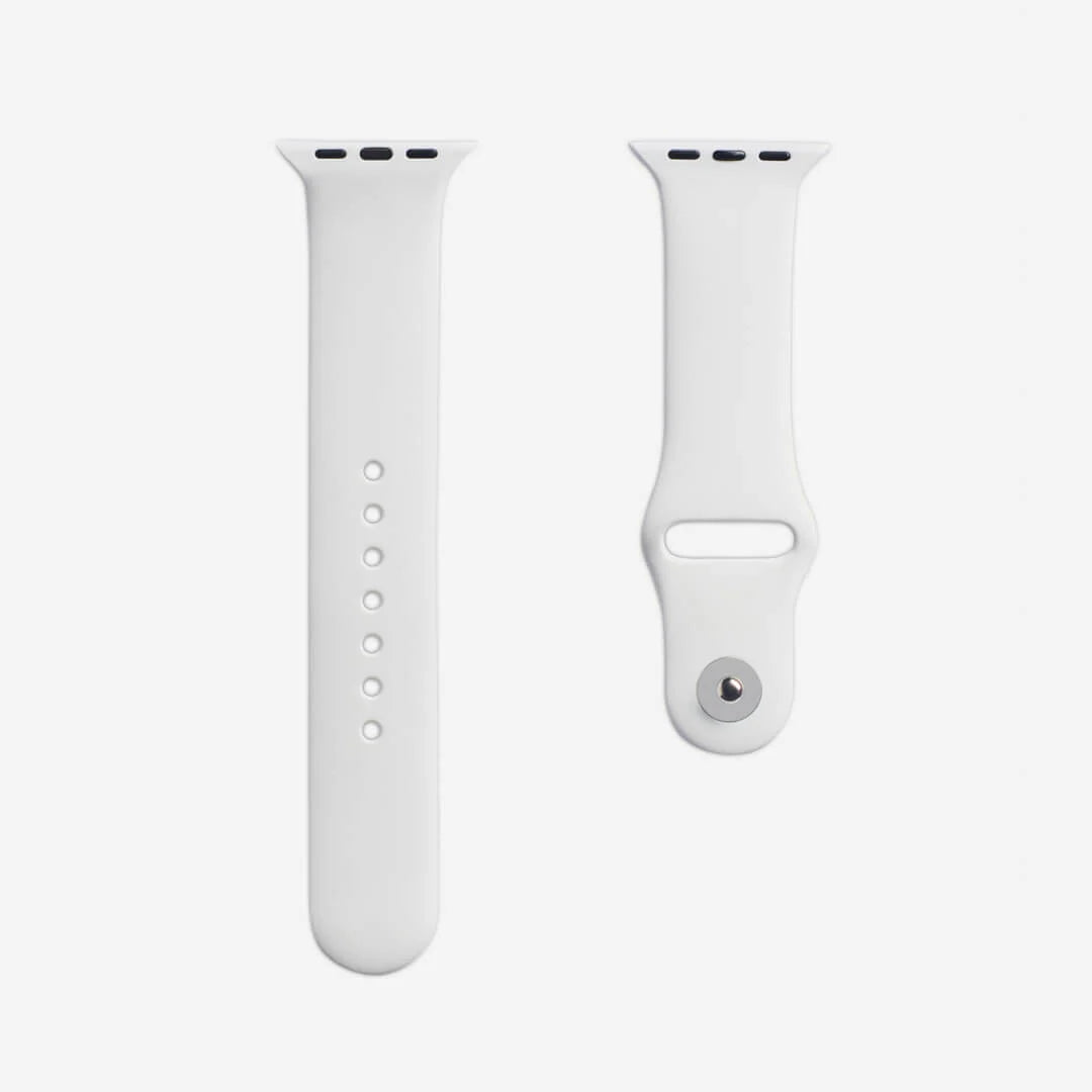 Super White Silicone Strap – Apple Watch (All Sizes)