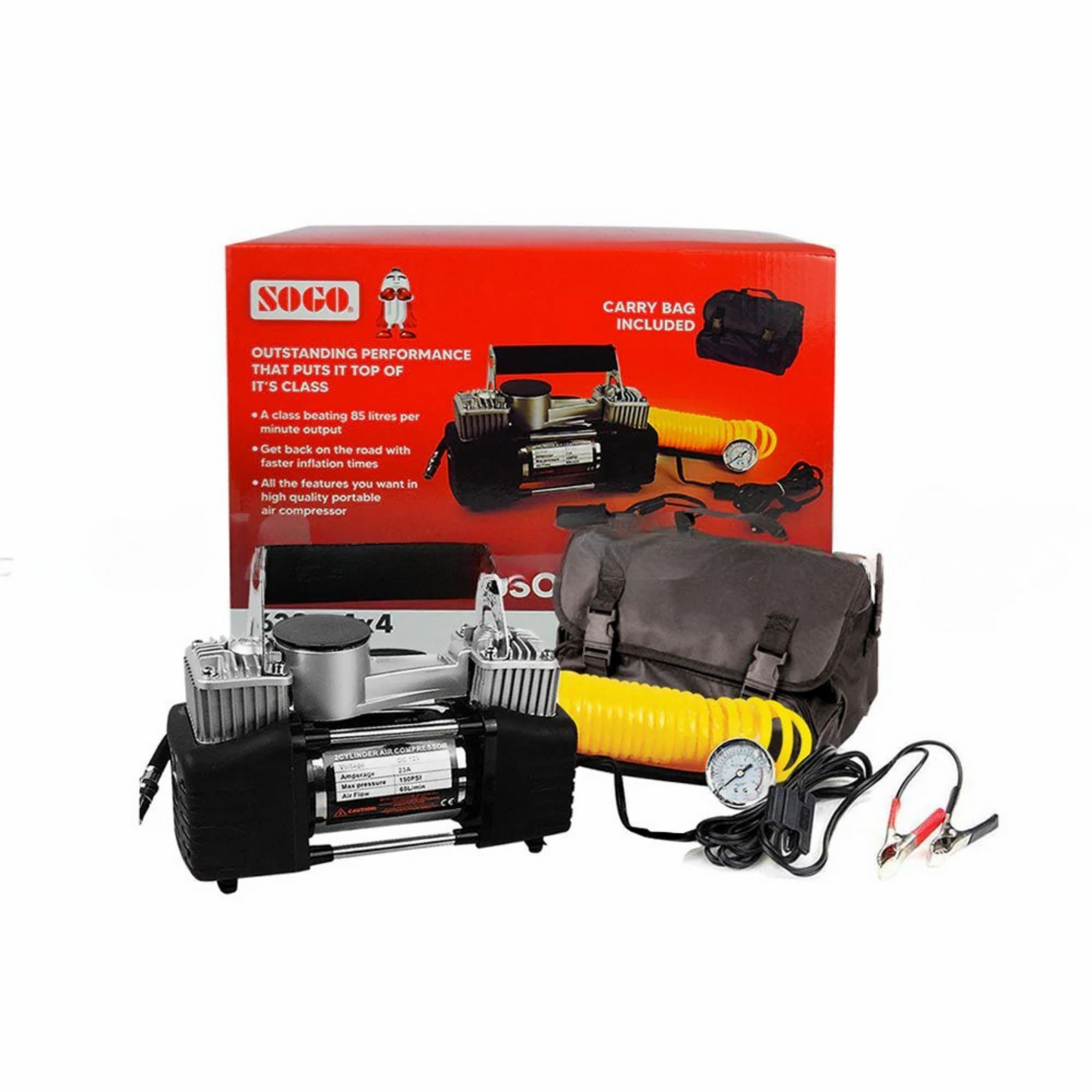 Sogo Dual Cylinder High Pressure Inflator Pump