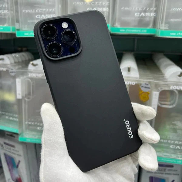 Eouro Black Sleek Protective Back Cover for iPhone