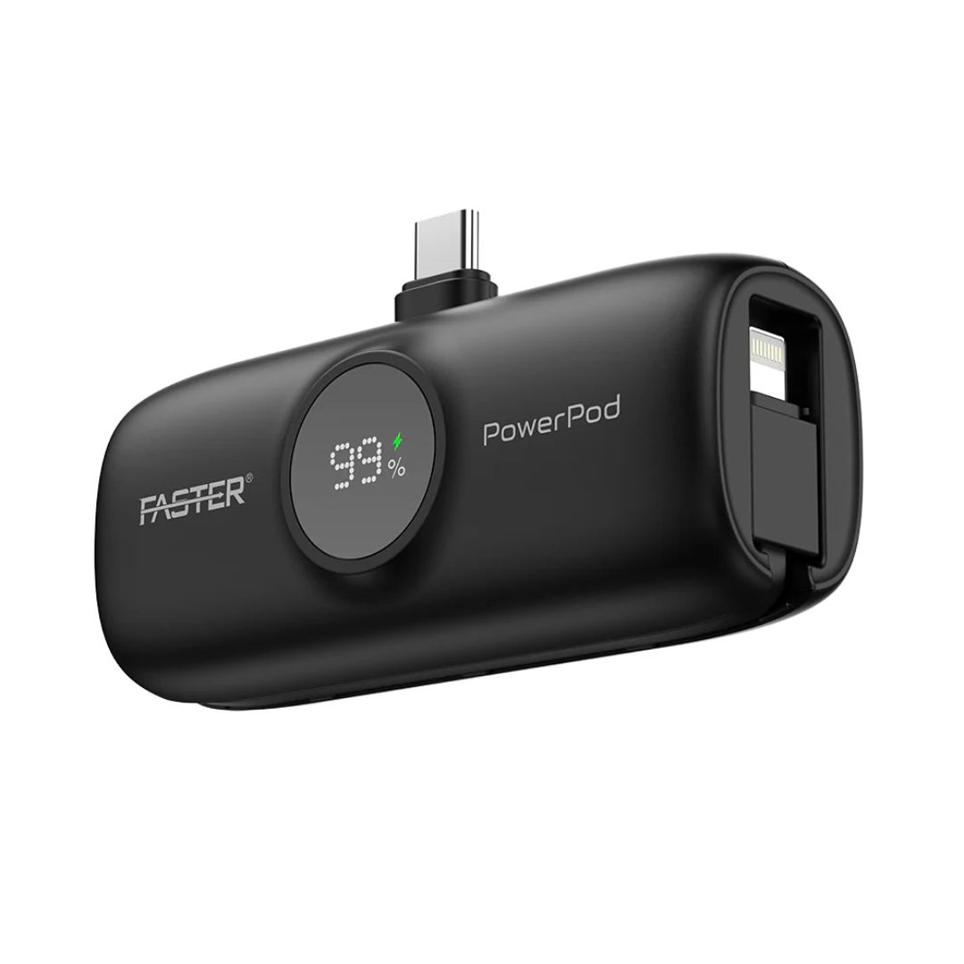 FASTER PF 20W Power Pod – Compact Fast Charging Adapter (USB-C)