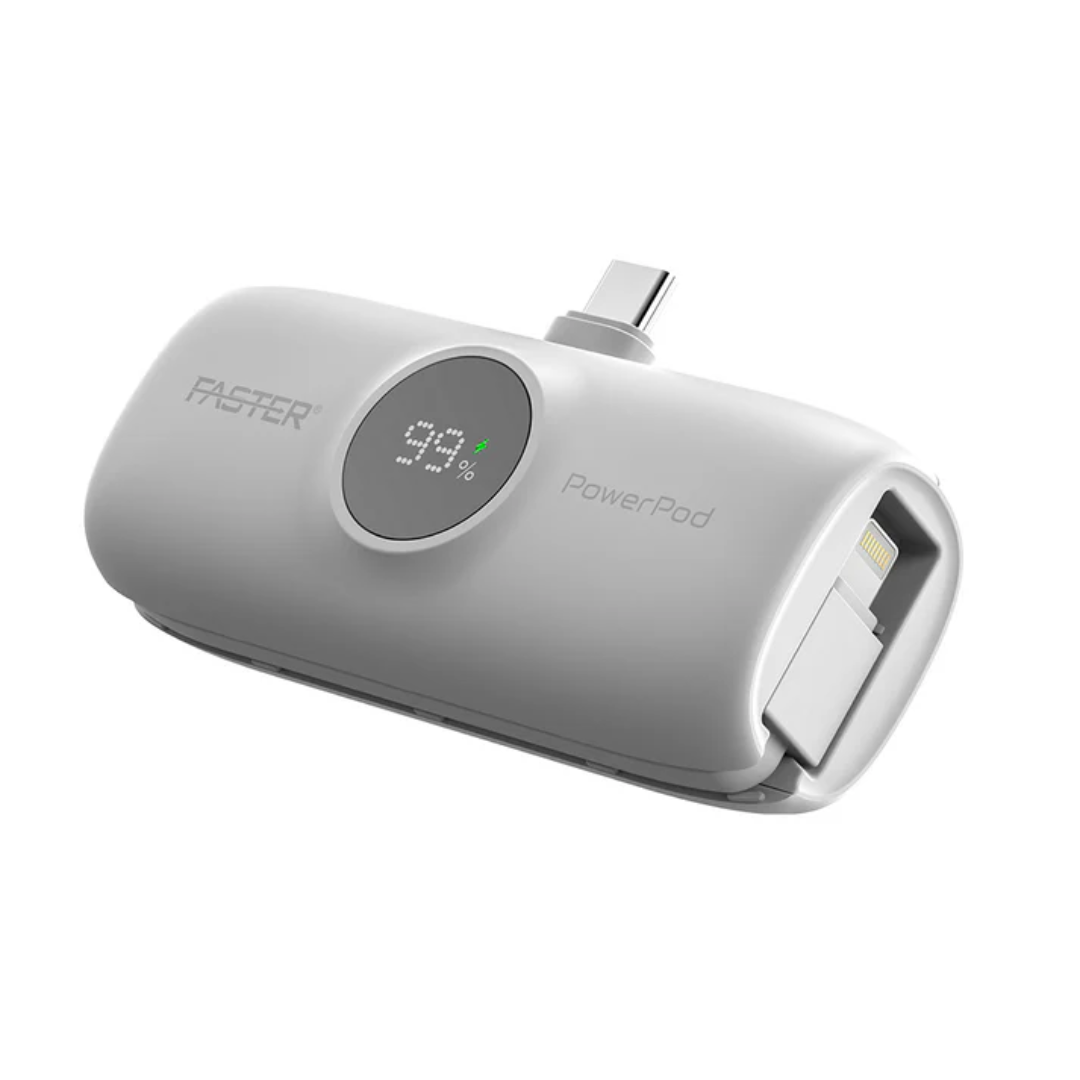 FASTER PF 20W Power Pod – Compact Fast Charging Adapter (USB-C)