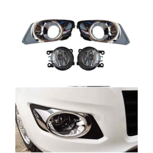 DLAA Fog Lamps with Chrome Covers for Suzuki Wagon R Model 2014–2023