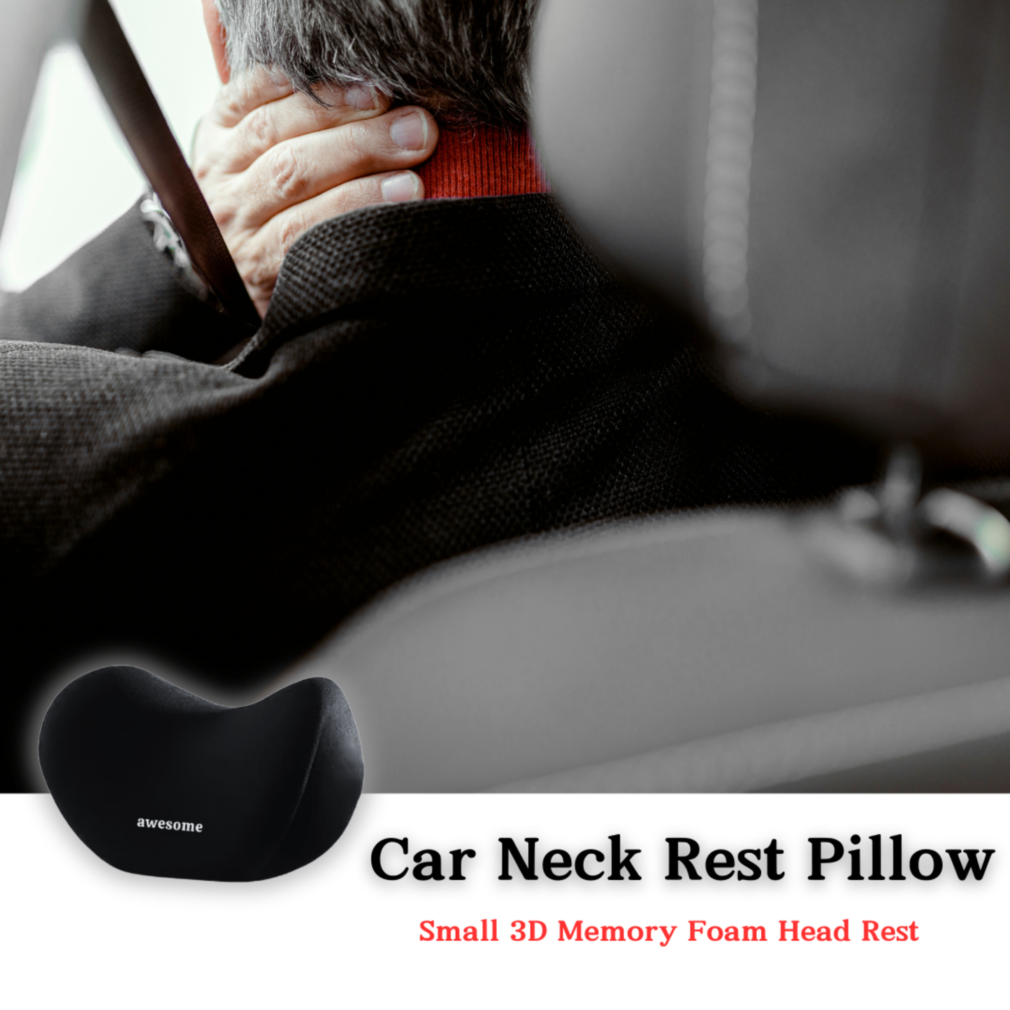 Memory Foam Neck Rest Pillow for Car