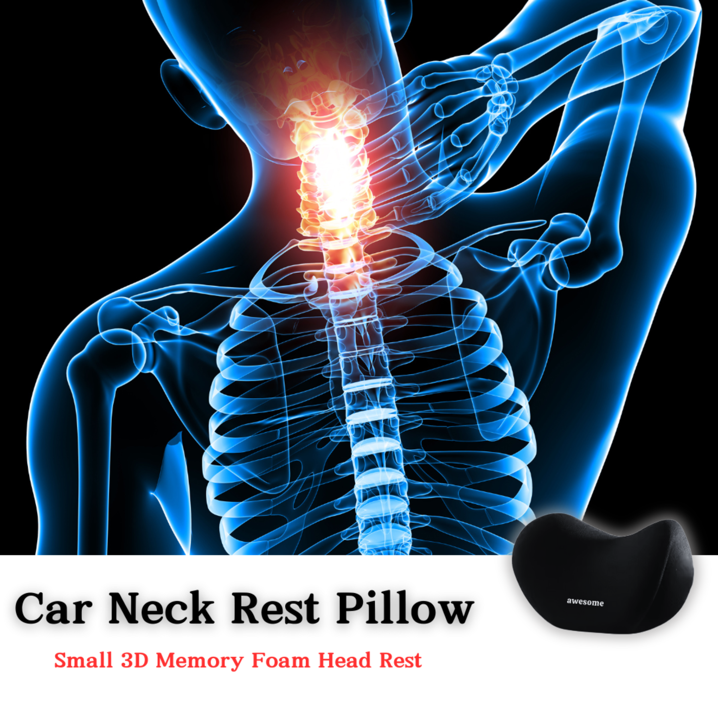 Memory Foam Neck Rest Pillow for Car