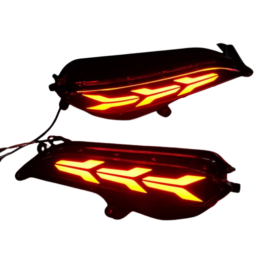 Toyota Yaris 2020 Rear Bumper Arrow Style LED Reflector Lights