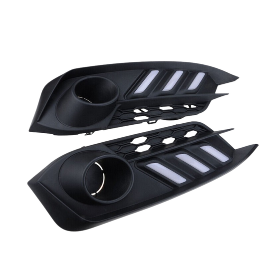 Honda Civic 2016–2021 Mustang Style LED Fog Light DRL Covers