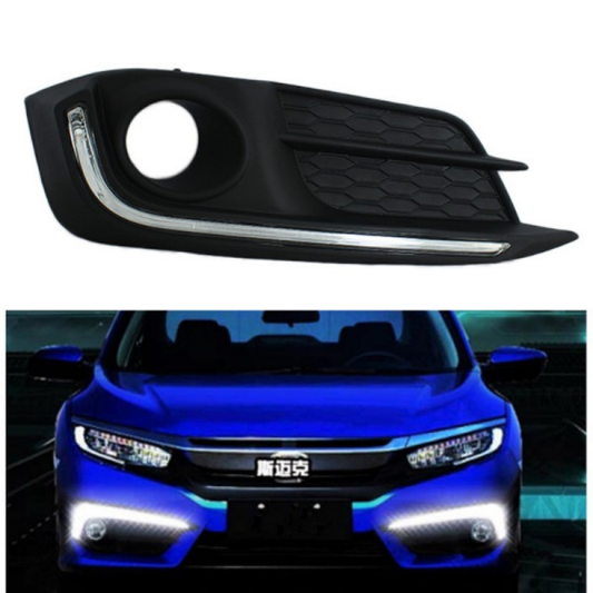 Honda Civic 2016–2021 DRL LED Fog Light Covers