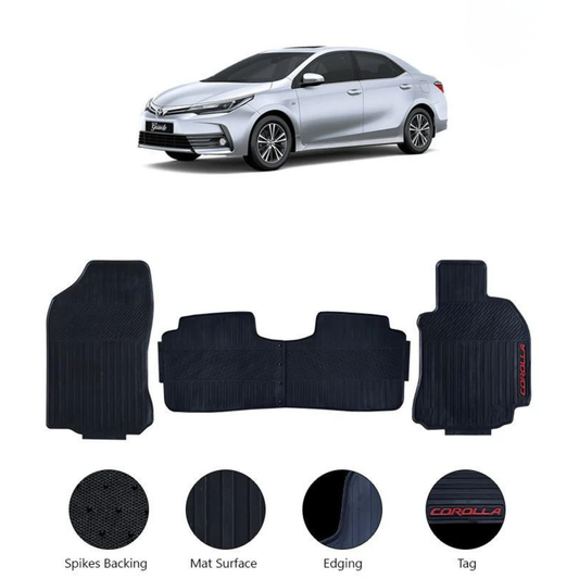 Toyota Corolla 2014–Present Premium Latex Rubber Car Floor Mat