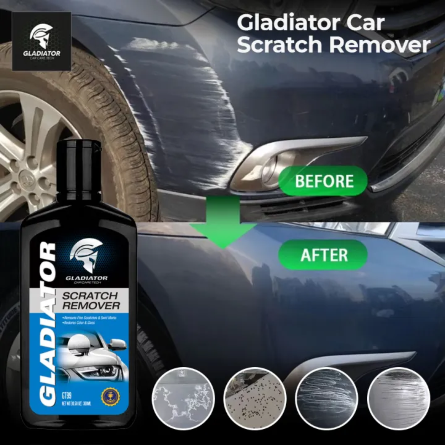 Gladiator Scratch Remover 300ML – GT99