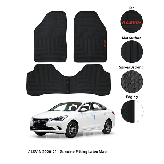 Changan Alsvin 2021–2025 Latex Imported Rubber Floor Mats Black
