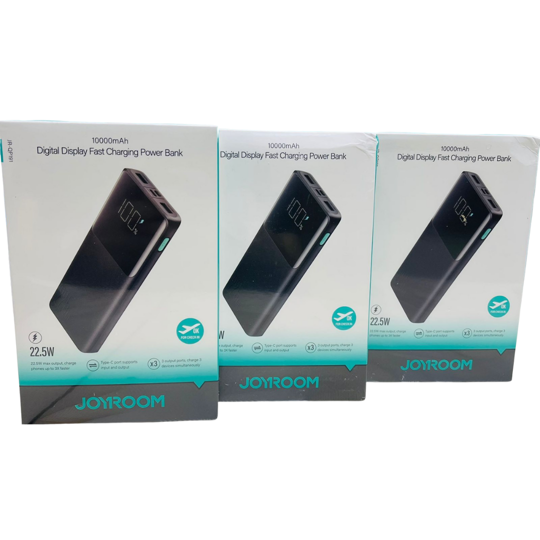Joyroom Original 22.5W 10000mAh Power Bank with Digital Display QP191