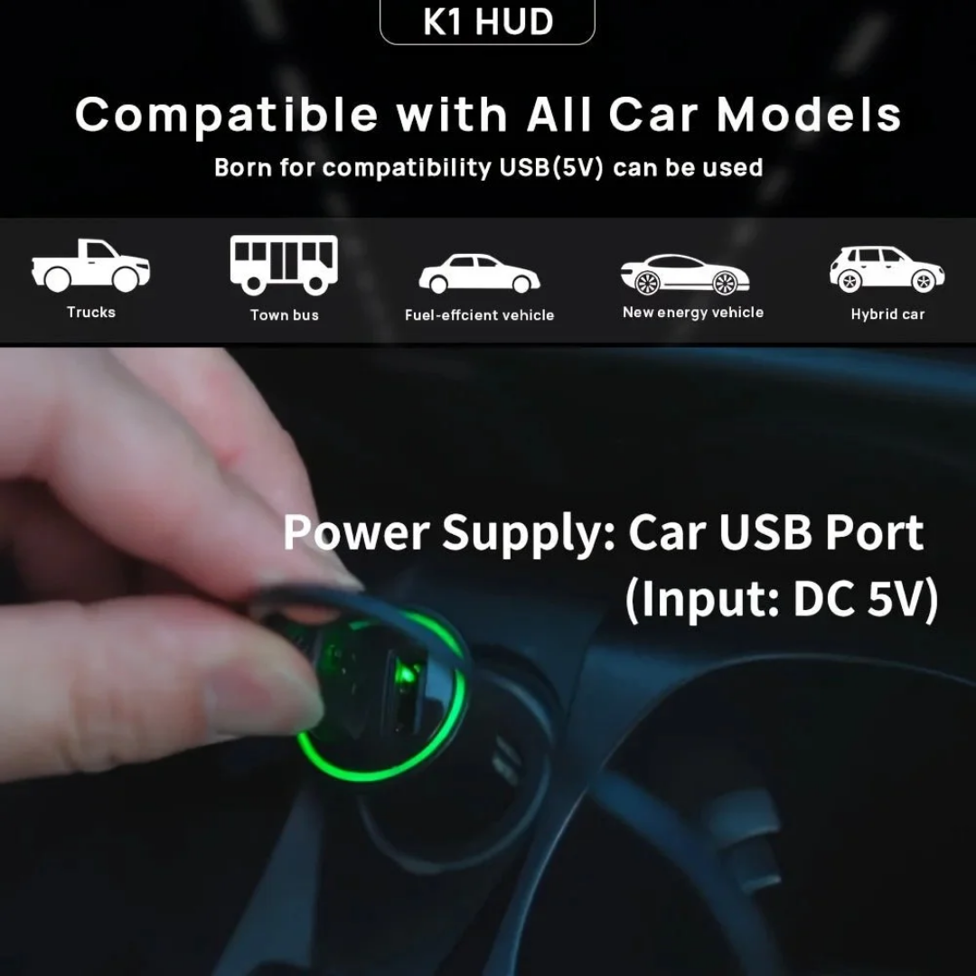 Smart Car Head-Up Display – Advanced Digital HUD for Real-Time Driving Data